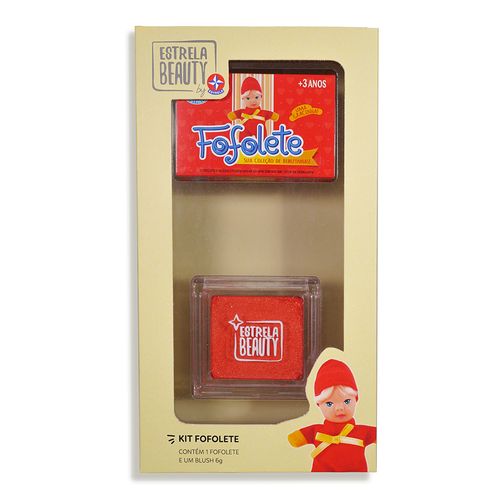 Kit Fofolete Vermelha + Blush - Estrela Beauty