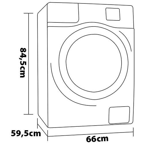 Lava e Seca Hisense WD5Q13 Branca com Motor Inverter e Função Steam – 13/8kg 220V