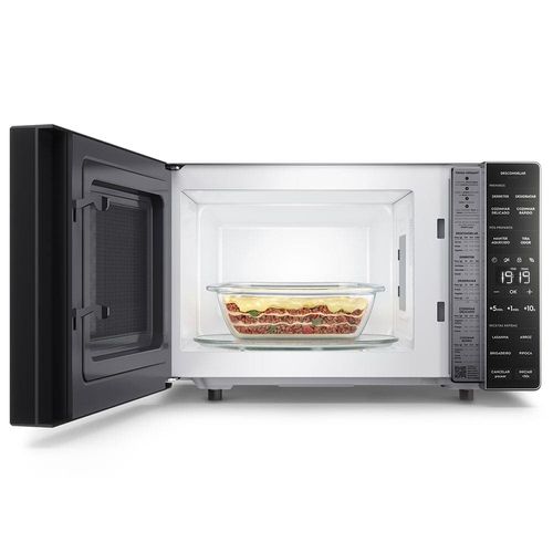 Forno de Micro-ondas Electrolux Efficient ME23S com Função Manter Aquecido Prata - 23 L 110V