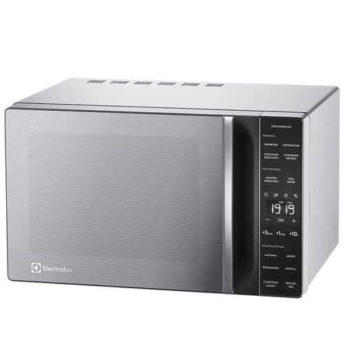 Forno de Micro-ondas Electrolux Efficient ME23S com Função Manter Aquecido Prata - 23 L 220V