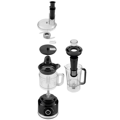 Multiprocessador de Alimentos Philco Turbo 5 em 1 PMP1500P com 2 Velocidades 1000 W - Preto 110v