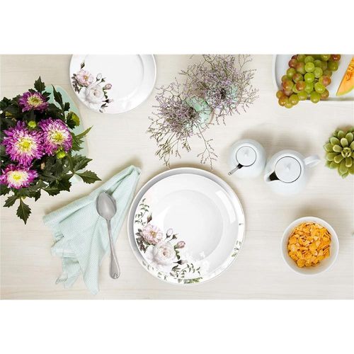 Aparelho de Jantar, Chá e Sobremesa 16 Peças Germer Garden em Porcelana – Estampado
