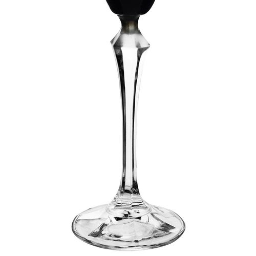 Taça para Champanhe Bohemia Elizabeth Preta - 190ml