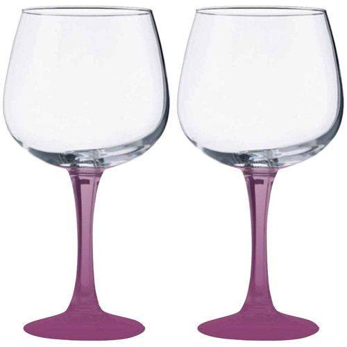 Conjunto de Taças para Gin Vicrila Ibiza com Base Roxa 720 ml – 2 Peças