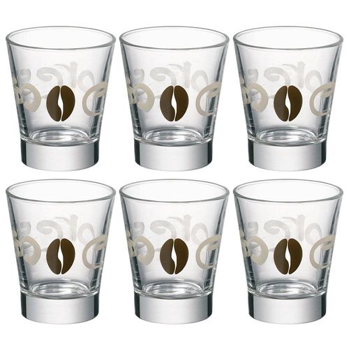 Conjunto de Copos Luigi Bormioli Caffeino Chicco 85 ml - 6 Peças