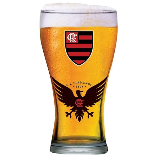 Copo Shape para Cerveja Globimport Urubu Flamengo - 470ml