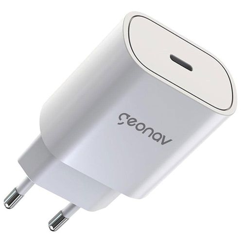 Carregador de Parede Geonav SuperPower 25W com Porta USB-C - Branco