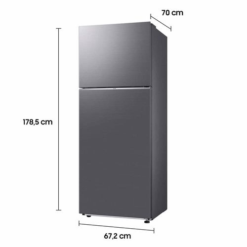 Geladeira Smart Samsung Frost Free Duplex RT42 com SpaceMax e All Around Cooling 411L Bivolt - Inox Look