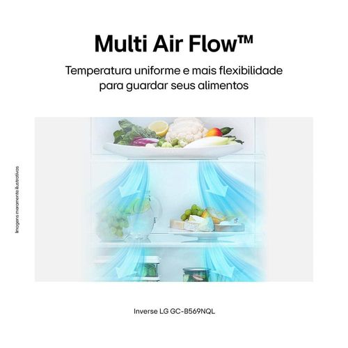 Geladeira LG Frost Free Inverse Conectividade Inteligente Preta - 451L 110V