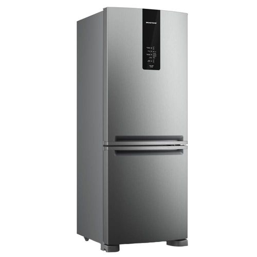 Geladeira Brastemp BRE57FK Frost Free Inverse com Painel Digital, Turbo Freezer e Ice Inox – 447 L 110V