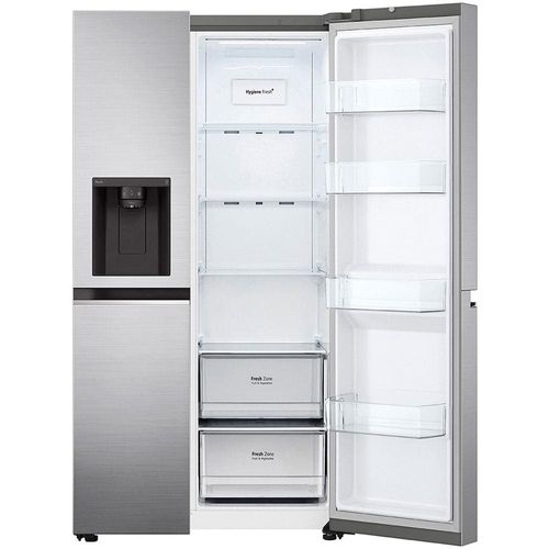 Geladeira LG Side by Side Inverter GC-L257SLP Frost Free com Tecnologia UVnano, ThinQ Aço Escovado - 611 L 110V