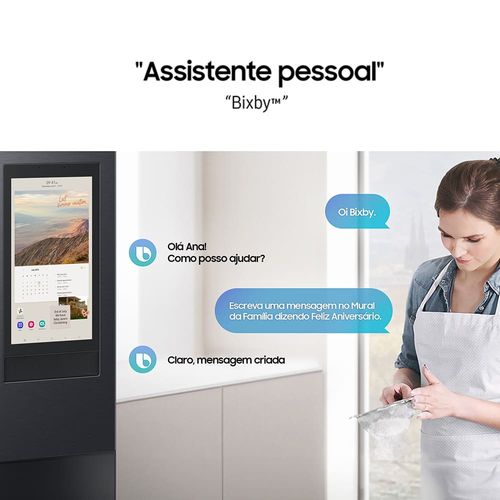 Geladeira Smart Samsung Frost Free French Door RF27 com Soundbar 564L - Black Inox 220V