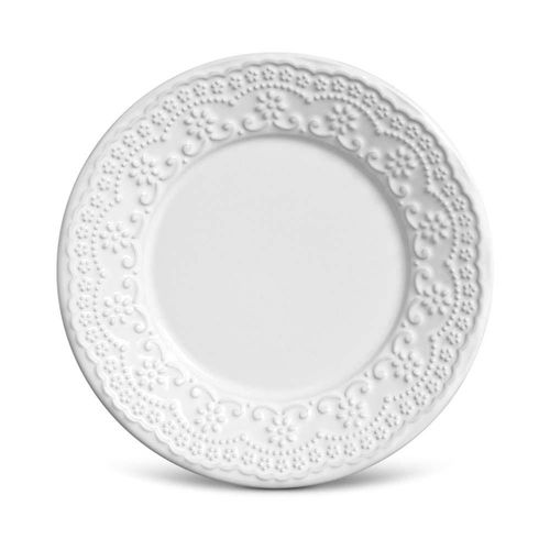 Conjunto de Parto para Sobremesa Porto Brasil Madeleine em Faiança Feldspática - 6 Peças Branco