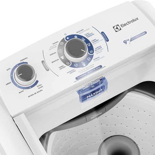 Lavadora de Roupas Electrolux 9kg LED09 com Vidro Temperado e Ciclo Edredom - Branca 220V