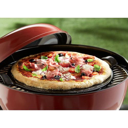 Pedra Refratária Redonda para Pizza Emile Henry em Cerâmica 37 cm - Preta