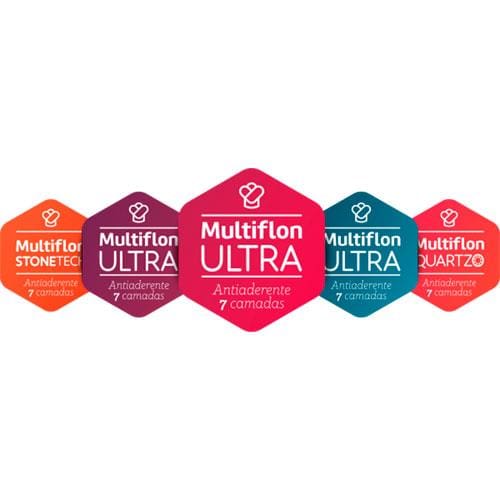 Leiteira Multiflon Terracota Antiaderente Ultra 7 Marrom - 1,6 L