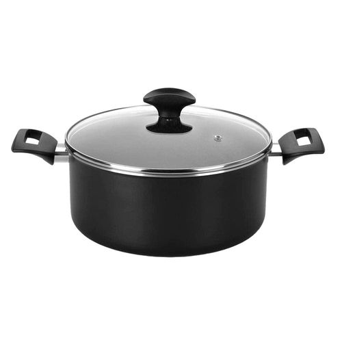 Caçarola Amora Multiflon com Antiaderente de Alumínio Preto Matte - 20cm