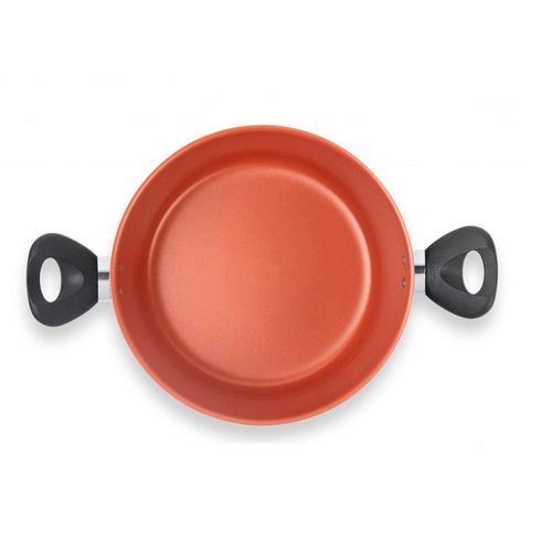 Caçarola Terracota Multiflon com Antiaderente de Alumínio - 24cm