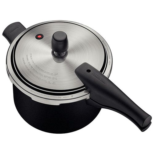 Panela de Pressão 4,5 L Tramontina Vancouver Effect em Alumínio com Revestimento Antiaderente Starflon Max - Preto