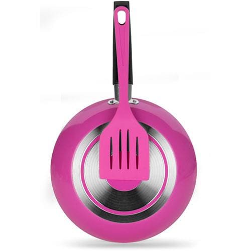 Frigideira Color Pop Multiflon com Espátula Rosa - 20cm