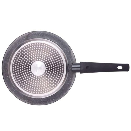 Frigideira Bergner Orion em Alumínio Forjado com Revestimento em Marble e Fundo de Indução 26 cm – Cinza