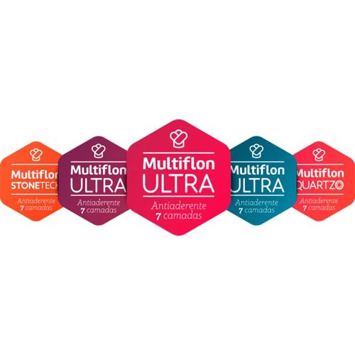 Frigideira Essencial Vermelha Multiflon com Antiaderente de Alumínio - 18cm