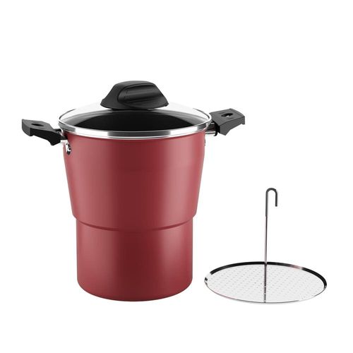 Cuscuzeira Brinox Especiarias com Revestimento Interno Antiaderente Pro-Flon Cereja – 16 cm