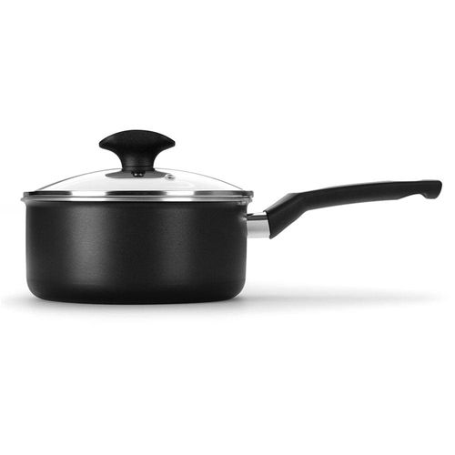 Panela Multiflon Amora com Revestimento Antiaderente Ultra 7 Preto - 18 cm