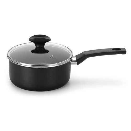 Panela Multiflon Amora com Revestimento Antiaderente Ultra 7 Preto - 18 cm