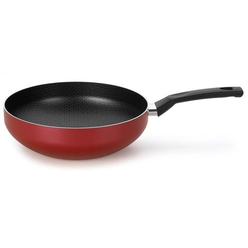 Frigideira Multiflon Amora com Revestimento Antiaderente Ultra 7 Vermelha com Tampa - 28 cm