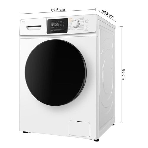 Lava e Seca TCL 11kg/7kg com Motor BLDC Inverter e Sistema Air Wash C311WD - Branca 110V