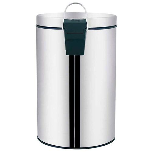 Lixeira Mor Agata com Pedal em Aço Inox e Polipropileno – 3L