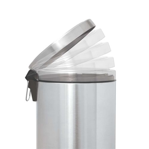 Lixeira Tramontina com Pedal Brasil Plus 94538/512 em Aço Inox – 12 L