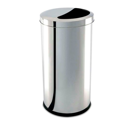 Lixeira Brinox Decorline 3063/205 com Tampa 1/2 Lua Inox - 40,5 L 40,5 Litros