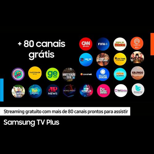 Smart TV 55” 4K Samsung 55DU7700 LED, Processador Crystal 4K, Gaming Hub, AI Energy Mode, Alexa built in, Wi-Fi, Bluetooth, USB e HDMI