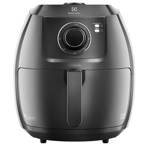 Fritadeira Elétrica Sem Óleo Air Fryer Electrolux Family Efficient Por Rita Lobo EAF50 5L – Grafite 110V