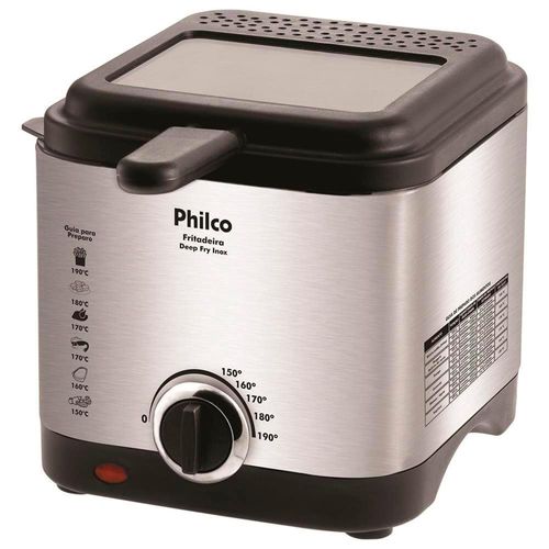 Fritadeira com Óleo Philco Deep Fry 1,8L - Inox 110V