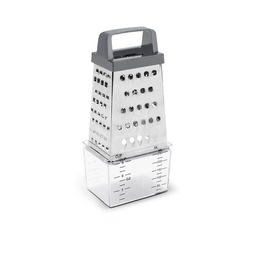 Ralador Brinox 4 Faces com Coletor Top Pratic 20,5cm - Aço Inox