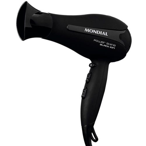 Secador de Cabelos Mondial Power Shine Black SC-13 2000W - Preto 110v