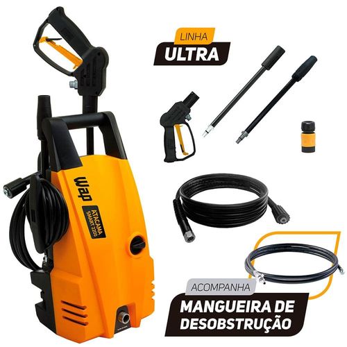 Desobstruidora e Lavadora de Alta Pressão WAP Atacama Smart Ultra 2200 1.500PSI 1.400W com Mangueira Desentupidora 110V