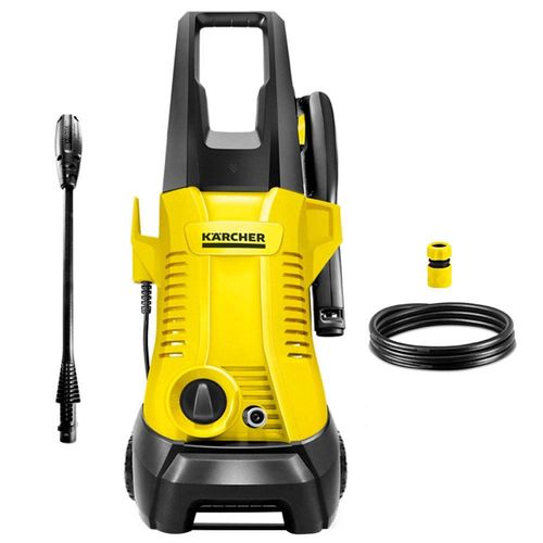 Lavadora de Alta Pressão Karcher K2 Plus 1740psi 1400W com Lança de Jato Leque e Mangueira de 3 Metros - Preta/Amarela 110V