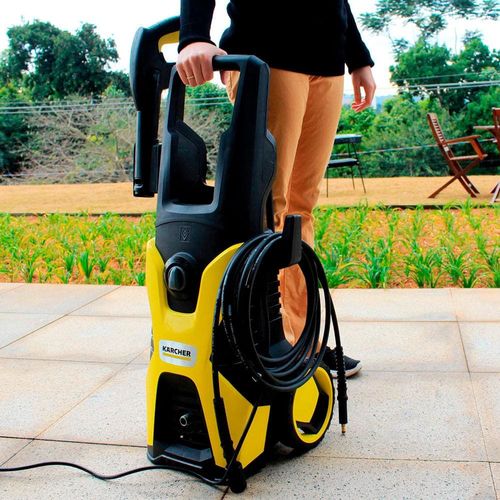 Lavadora de Alta Pressão Karcher K4 1885psi 1700W com Pistola e Mangueira de 6 Metros - Preta/Amarela 220V
