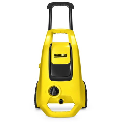 Lavadora de Alta Pressão Karcher K3 Force Turbo 1815psi com Rodas, Alça Retrátil e Canhão de Espuma - Preta/Amarela 220V