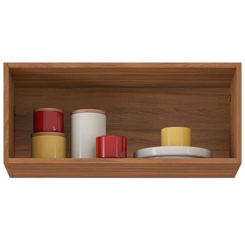 Armário de Geladeira Demóbile Firenze com 1 Porta Basculante - Amêndola/Branco