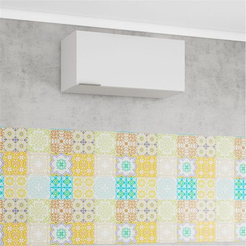 Armário de Geladeira Bartira Rubi com 1 Porta - 80cm de largura Branco