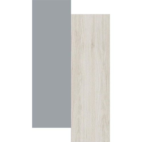 Armário de Geladeira Bartira Cristal MDP 15mm com 1 Porta - 80cm de largura Freixo/Azul Wood