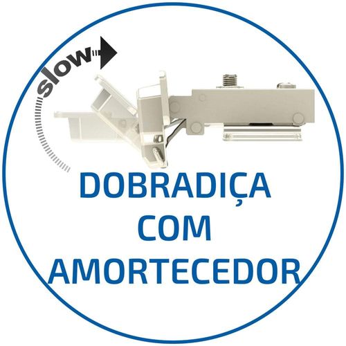 Armário Aéreo Bartira Cristal MDP 15mm com 2 Portas com Vidro e 2 Prateleiras - 80cm de largura Lâmina Mel