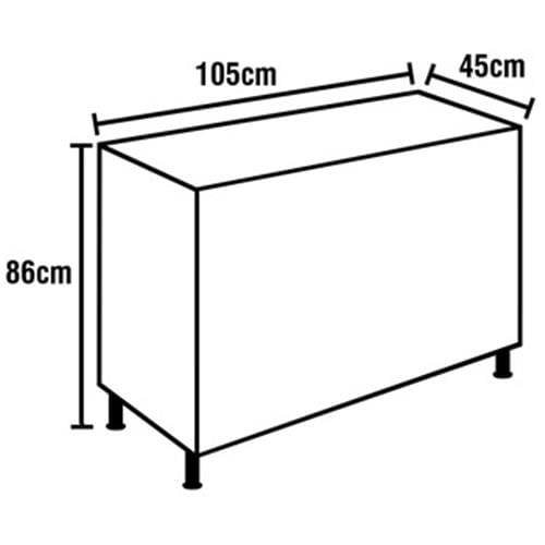 Gabinete Itatiaia Diamante com 2 Portas, 4 Gavetas e 1 Prateleira - 105cm de largura Branco