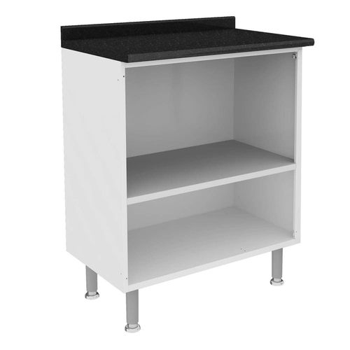 Balcão Duplo Itatiaia Diamante com 2 Portas 1 Prateleira - Branco - 70cm de largura