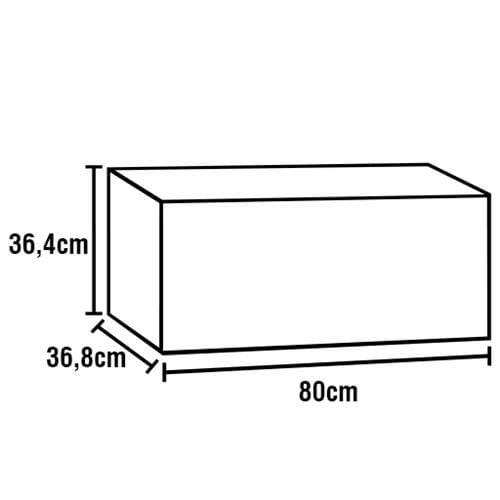 Cozinha Compacta Bartira Rubi com 5 Portas, 3 Gavetas e 3 Prateleiras - 260,2cm de largura - Branco